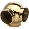 Lavi Industries Lavi Industries, Ball Elbow, Side Outlet, for 1.5" Tubing, Polished Brass 00-703/1H